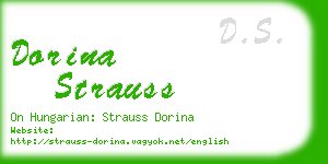 dorina strauss business card